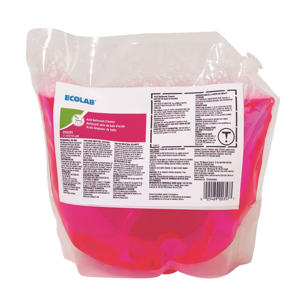 GuestSupply CA Ecolab® Acid Bathroom Cleaner 2 Liter